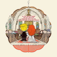 Load image into Gallery viewer, Unique Personalized Wedding Wind Spinner - Perfect Couple Gift for Valentine's Day Gifts Ornament PopCulturePrints