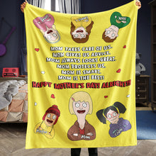 Load image into Gallery viewer, “Mom is the Best! Happy Mother's Day!” - Personalized Blanket for Moms, Grandmas, and More Blanket PopCulturePrints