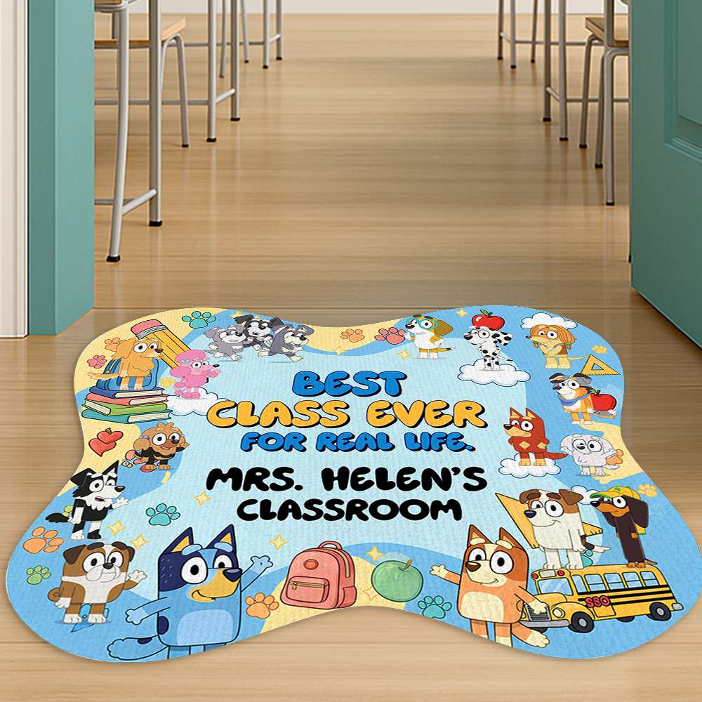 Best Class Ever Doormat - Personalized Gift for Teachers, Students and Classroom Lovers Doormat PopCulturePrints