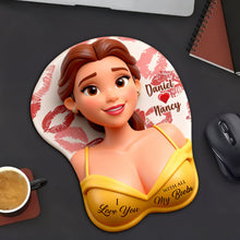 Load image into Gallery viewer, "I Love You With All My Boobs" - Sassy Girl 3D Mouse Pad - Personalized Gift for Couples Mouse Pads PopCulturePrints