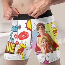 Load image into Gallery viewer, I Licked It So It's Mine - Personalized Spicy Couple Men's Boxers Boxer Briefs PopCulturePrints