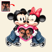 Load image into Gallery viewer, "Capture Your Love, Celebrate Your Moments" - Romantic Couple Fridge Magnet, Custom Photo Gift for Couples Fridge Magnet PopCulturePrints