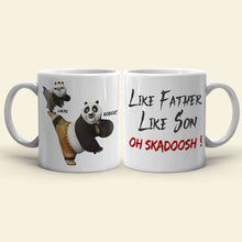 Load image into Gallery viewer, Like Father Like Son Custom Kung Fu Panda Mug Coffee Mug PopCulturePrints