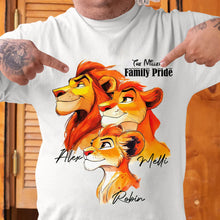 Load image into Gallery viewer, "Embrace the Roar of Family Love" - Personalized Lion Family Pride Shirt - Custom Gift for Family, Friends, and Loved Ones Shirts PopCulturePrints