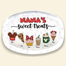 Load image into Gallery viewer, Personalized Family Cartoon Snack Plate - Sweet Treats Edition Resin Plate PopCulturePrints