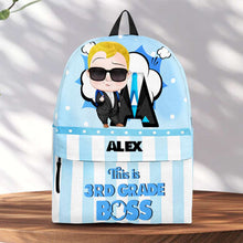 Load image into Gallery viewer, Personalized Back To School Kid's Backpack - Boss Design Backpack PopCulturePrints