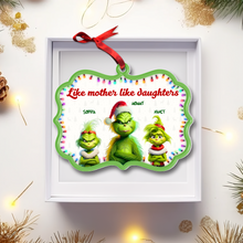 Load image into Gallery viewer, Personalized Grinch Family Christmas Ornament for Mom Ornament PopCulturePrints