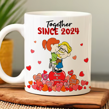 Load image into Gallery viewer, Personalized Couple Coffee Mug - Together Since 2021 Coffee Mug PopCulturePrints