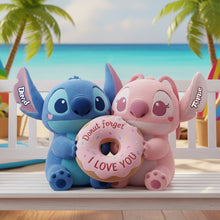 Load image into Gallery viewer, Donut Forget About Love - Adorable Tropical Duo Donut Pillow Pillow PopCulturePrints