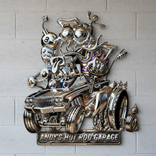 Load image into Gallery viewer, “Rev Up the Fun!” - Custom Metal Sign for Hot Rod Lovers Metal Signs PopCulturePrints