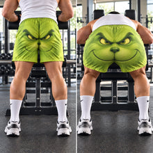 Load image into Gallery viewer, Unleash Your Inner Grinch - Personalized Men's Beach Shorts