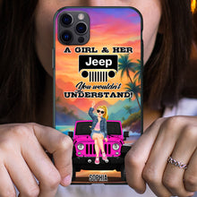 Load image into Gallery viewer, Personalized Jeep Spare Tire Cover - Freedom on Four Wheels Design Phone Case PopCulturePrints