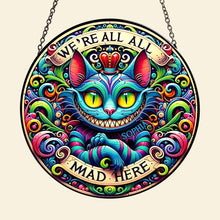 Load image into Gallery viewer, Personalized Halloween Gift for Cat Lovers - Colorful Horror Cat Design Ornament PopCulturePrints