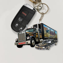 Load image into Gallery viewer, Personalized Truck Keychain - Perfect Gift for Truck Enthusiasts Keychains PopCulturePrints