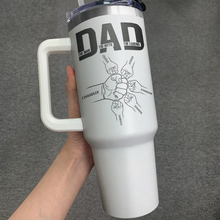 Load image into Gallery viewer, Dad The Man The Myth The Legend - Personalized Engraved 40oz Tumbler for Father and Grandpa Engraved 40oz Tumbler PopCulturePrints