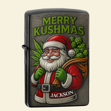 Load image into Gallery viewer, Merry Kushmas Lighter - Personalized Christmas Gift for Stoners Lighter PopCulturePrints