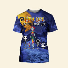 Load image into Gallery viewer, Personalized Mom Life T-Shirt - Custom Family Mom Gift AOP Products PopCulturePrints