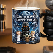 Load image into Gallery viewer, “Galaxy's Best Dad” - Personalized Magic Mug for Dads and Kids Coffee Mug PopCulturePrints