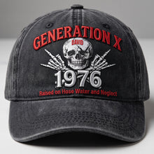 Load image into Gallery viewer, "Embrace Your Generation" - Vintage Generation X Personalized Classic Cap - Custom Gift for Friends, Family, and Nostalgia Lovers