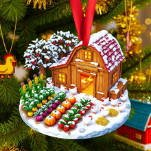 Load image into Gallery viewer, Home is Where the Farm Is: Farmhouse Christmas Ornament - Personalized Gift for Farmers and Nature Lovers Ornament PopCulturePrints
