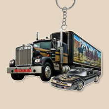 Load image into Gallery viewer, Personalized Truck Keychain - Perfect Gift for Truck Enthusiasts Keychains PopCulturePrints