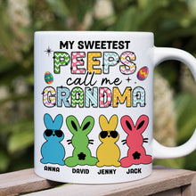 Load image into Gallery viewer, Personalized Easter Coffee Mug for Grandma - My Sweetest Peeps Coffee Mug PopCulturePrints