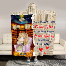 Load image into Gallery viewer, Personalized Wearable Blanket Hoodie for Book Lovers - Princess Design Blanket PopCulturePrints