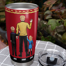Load image into Gallery viewer, Best Dad in the Alpha Quadrant Personalized Tumbler Tumbler Cup PopCulturePrints