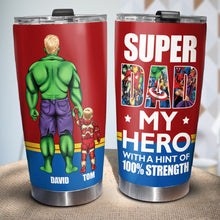 Load image into Gallery viewer, Super Dad Personalized Tumbler Tumbler Cup PopCulturePrints