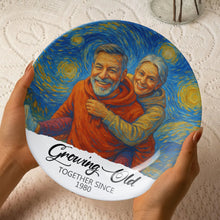 Load image into Gallery viewer, Annoying Each Other Since 1985 - Customizable Round Plate Gift for Couples Ceramic Round Plate PopCulturePrints