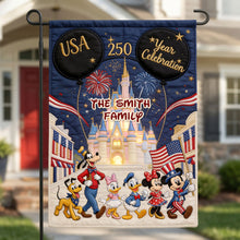 Load image into Gallery viewer, Celebrate 250 Years of Freedom with Custom Family Garden Flag - A Patriotic Tribute for Every Celebration! Garden Flag PopCulturePrints