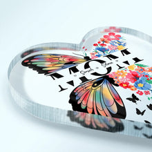 Load image into Gallery viewer, To the Best Mom - Personalized Heart Shaped Acrylic Plaque - Gift for Moms, Grandmas, and Loved Ones Acrylic Plaque PopCulturePrints