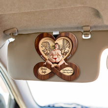 Load image into Gallery viewer, “Drive Safe, My Love” - Personalized Heartfelt Couple Car Visor Clip - Unique Gift for Couples Car Visor Clip PopCulturePrints