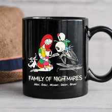 Load image into Gallery viewer, Family of Nightmares Personalized Black Mug Coffee Mug PopCulturePrints