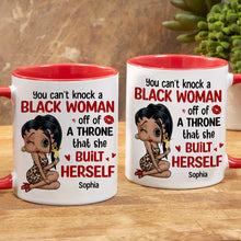 Load image into Gallery viewer, Empowered Black Woman Personalized Coffee Mug Coffee Mug PopCulturePrints