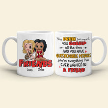 Load image into Gallery viewer, Personalized Best Friend Mug - Quirky Cartoon Design Coffee Mug PopCulturePrints