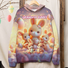 Load image into Gallery viewer, Personalized Grandma Bunny Easter Sweatshirt AOP Products PopCulturePrints
