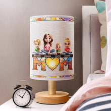 Load image into Gallery viewer, We Love You Mom - Personalized Fabric Lamp for Mother's Day Fabric Lamp PopCulturePrints