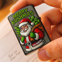 Load image into Gallery viewer, Merry Kushmas Lighter - Personalized Christmas Gift for Stoners Lighter PopCulturePrints
