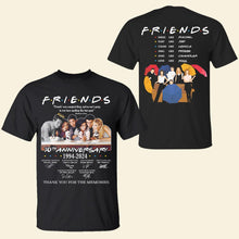 Load image into Gallery viewer, Friends TV Show 30th Anniversary Shirt - Classic 90s Sitcom Tribute Shirts PopCulturePrints