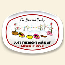 Load image into Gallery viewer, Personalized Family Resin Plate - Chaos and Love Slippers Design Resin Plate PopCulturePrints