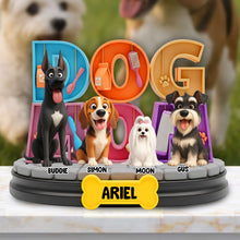 Load image into Gallery viewer, “Celebrate Your Furry Friend!” - Adorable Dog Acrylic Plaque - Personalized Gift for Dog Lovers Shaped Plaques PopCulturePrints