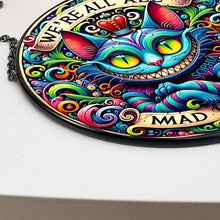 Load image into Gallery viewer, Personalized Halloween Gift for Cat Lovers - Colorful Horror Cat Design Ornament PopCulturePrints