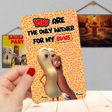 Load image into Gallery viewer, Funny Couples Wallet Card - Personalized Hot Dog and Bun Gift | Valentine's Day Gifts Wallet Card PopCulturePrints