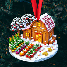 Load image into Gallery viewer, Home is Where the Farm Is: Farmhouse Christmas Ornament - Personalized Gift for Farmers and Nature Lovers Ornament PopCulturePrints