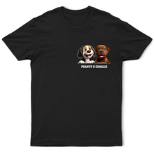 Load image into Gallery viewer, “Paw-some Companions!” - Custom 3D Effect Dog Mom/Dad T-Shirt - Perfect Gift for Dog Lovers T-shirt PopCulturePrints