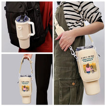 Load image into Gallery viewer, A Girl & Her Dog: A Bond That Can't Be Broken - Personalized Bottle Carrier Bag for Pet Lovers Bottle Carrier Bag PopCulturePrints