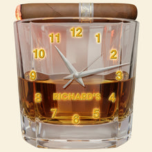 Load image into Gallery viewer, Time for Drinks: A Unique Drink Glass Acrylic Wall Clock - Personalized Gift for Drinking Lovers Hanging Wall Clock PopCulturePrints