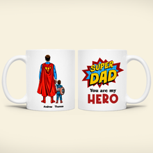 Load image into Gallery viewer, Super Dad Personalized Coffee Mug - Father's Day Gift Coffee Mug PopCulturePrints