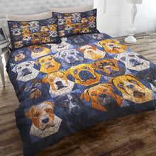Load image into Gallery viewer, Rottweiler Christmas Quilt Bed Set - Perfect Gifts for Dog Lovers Blanket PopCulturePrints
